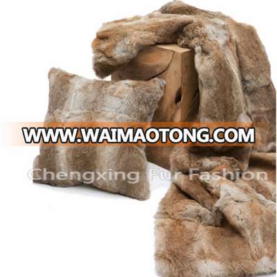 CX-D-08 Chengxing Fashion Rugs Genuine Rabbit Fur Rugs