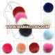 Wholesale Fashion Solid Color Pom Poms Faux Rabbit Fur DIY Pompom Shoe Decorations