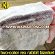 from china factory custom two-color beaver rabbit fur blankets high density rex rabbit fur blanket clothing accessories